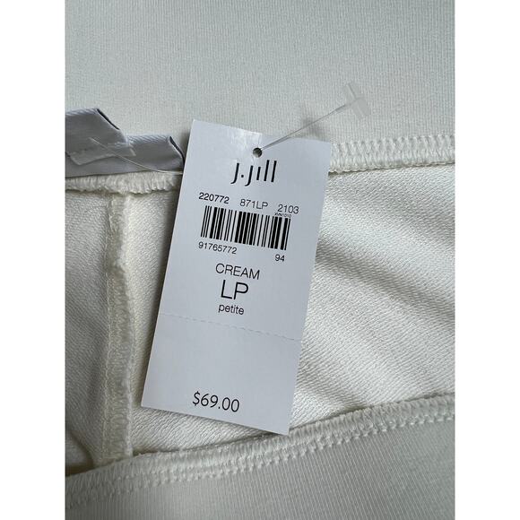 NEW Pure J.Jill Women's Cream Pants Large Petite Slim Leg Pull On Stretch - Picture 4 of 8